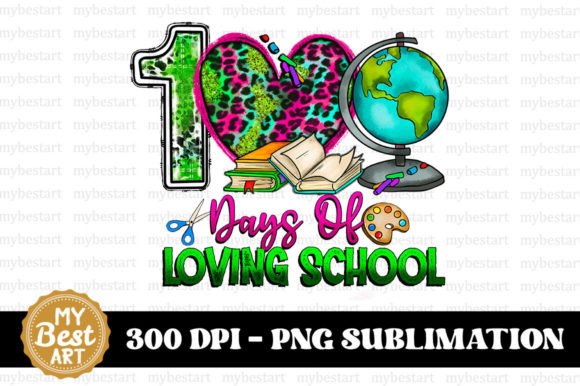 100 Days of Loving School PNG