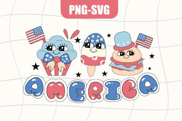 4th of July Clipart Png Svg Sublimation