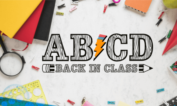 ABCD Back in Class Funny Class Teacher T-Shirt Design for Merchandise Creators