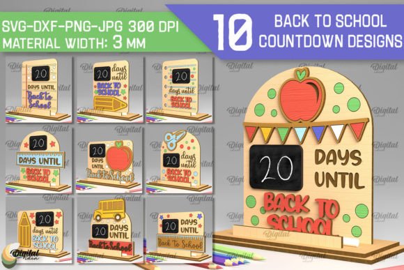 Back to School Countdown LaserCut Bundle: Strategic Design for Creative and Business Goals
