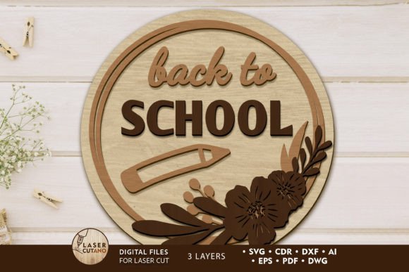 Back to School Round Decor Panel: A Versatile Design for Creative and Educational Spaces