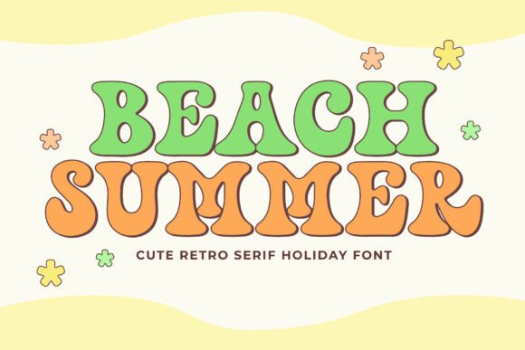 Beach Summer Font for Retro Vibes