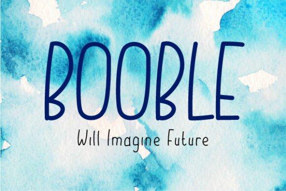Booble: A Handwritten Sans Serif Font for Creative Projects