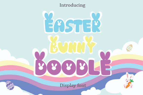 Easter Bunny Doodle Font