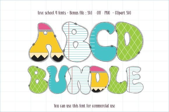 Love School: A Playful Font for Creative and Educational Designs