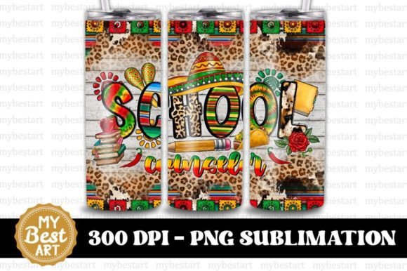 Mexico School Counselor Tumbler PNG: A Versatile Design for Sublimation Printing