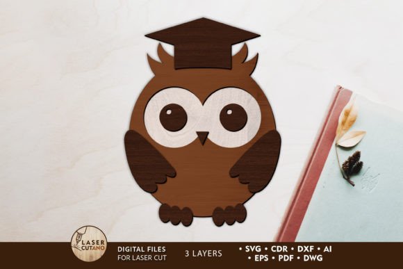 School Owl Decorative Multilayer File: A Creative Tool for Modern Crafters and Educators