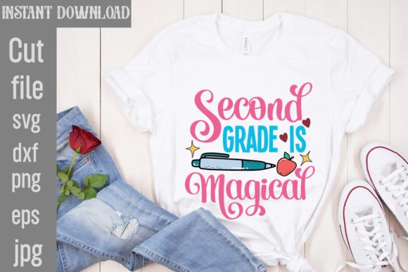Second Grade is Magical SVG Cut File: A Versatile Tool for Creative Projects